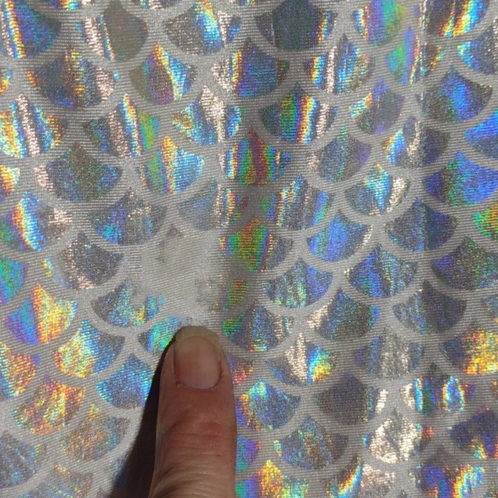 Holographic 🌈 Silver Mermaid Skirt